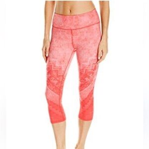 NWOT!!! ALO Yoga Airbrush Poppy Casbah Crop Leggings